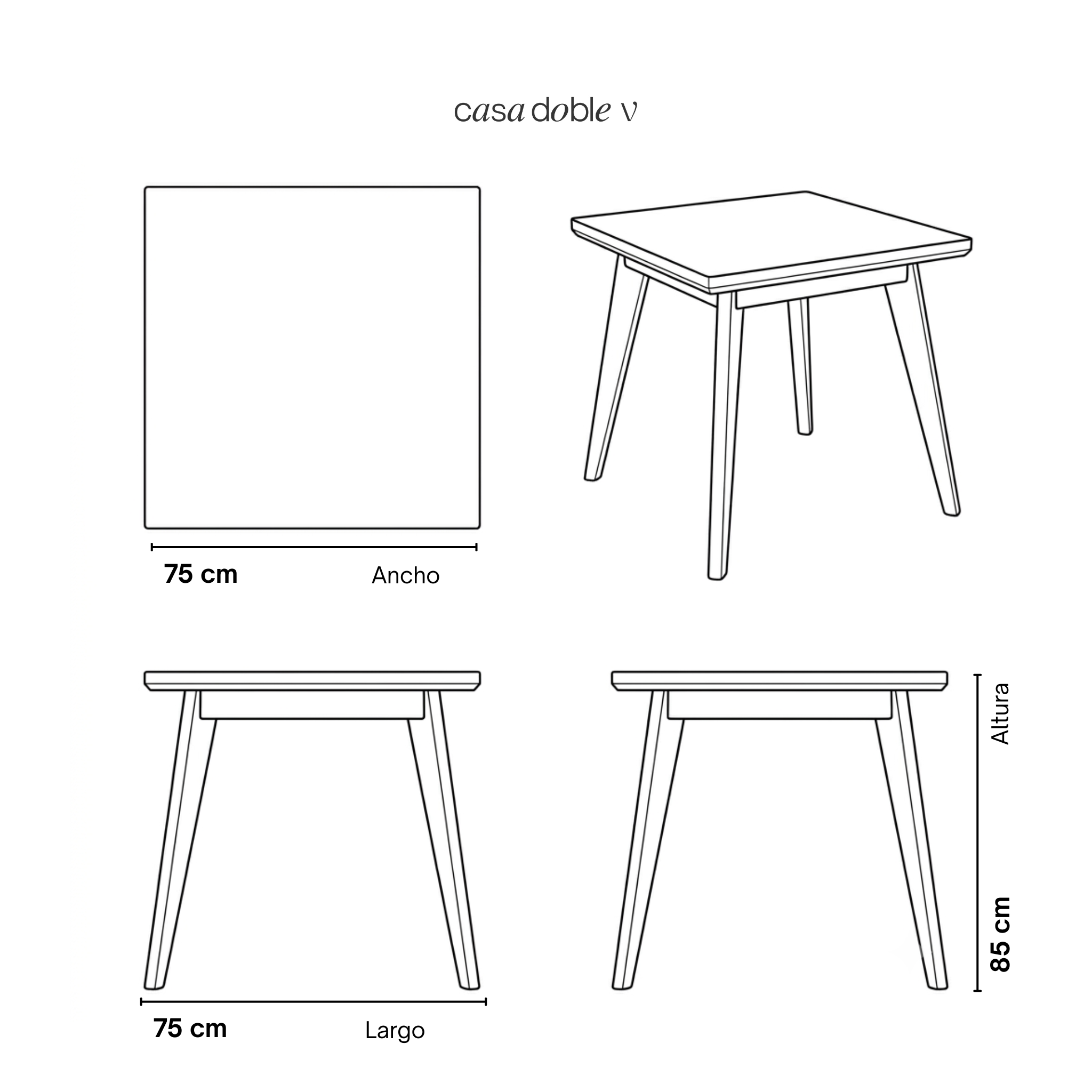Comedor para 4 personas · Edición Daylight (Interior /Semi exterior)