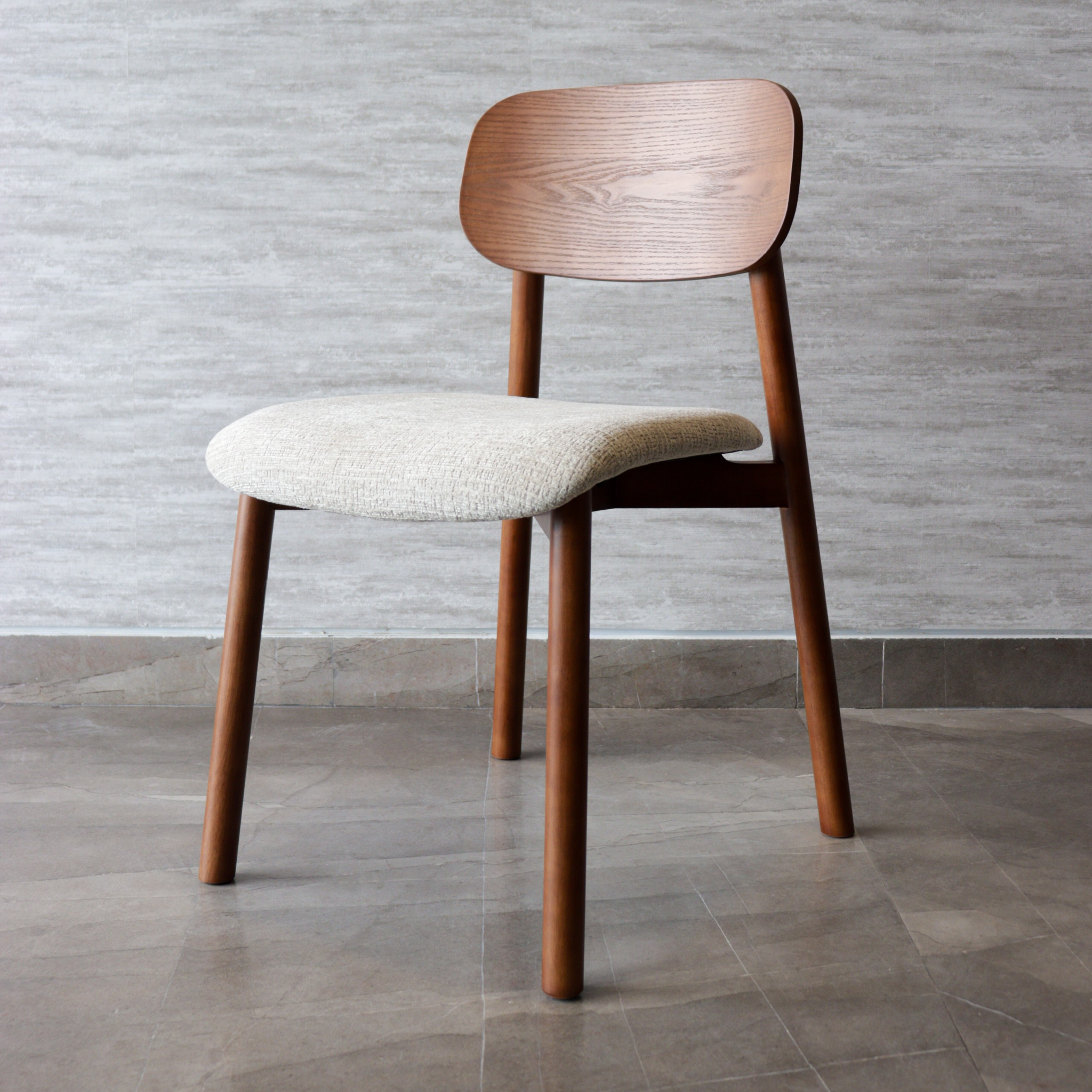 Silla Cantón · Edición Beige y Roble (Interior)