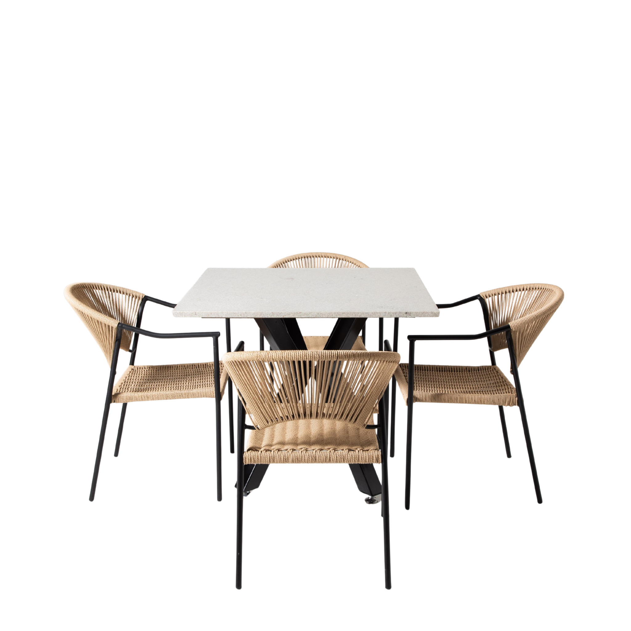 Comedor para 4 personas · Edición Sundown (Interior /Semi exterior)