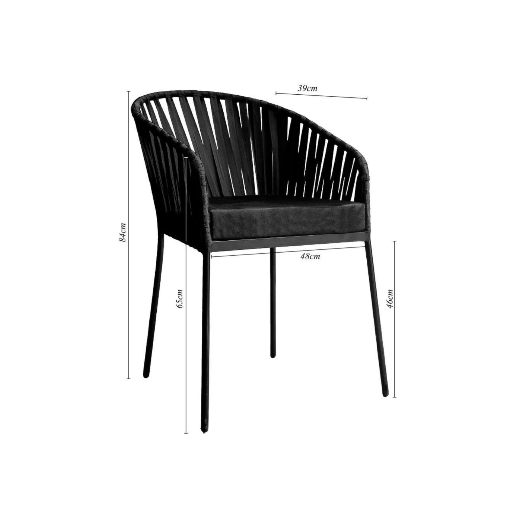 Silla Malibú · Edición Black (Interior /Semi exterior)