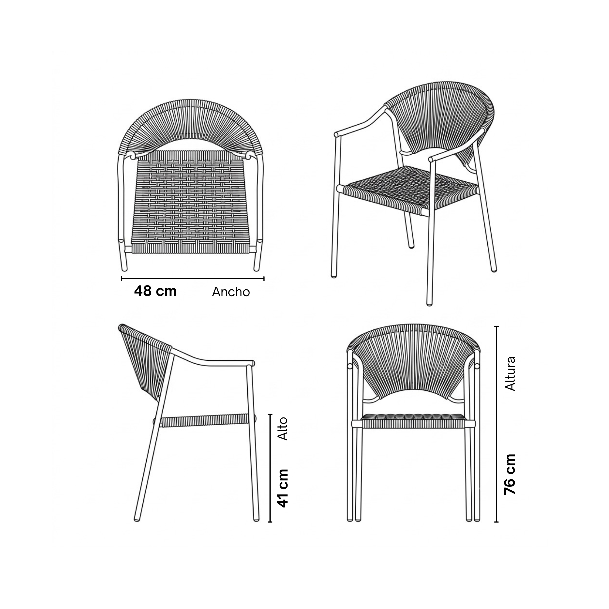 Silla Shen · Edición Natural (Interior /Exterior)